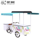 EQT 138L Tủ lạnh Xe đạp chở hàng Xe đạp chở hàng Chất lượng cao Tủ đông hỗ trợ bàn đạp tải phía trước