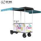 EQT 138 Lít Xe đạp kem mềm để bán Xe đông lạnh Kỳ nghỉ hè chở hàng Xe đông lạnh Xe đạp bán hàng tự động Kem điện