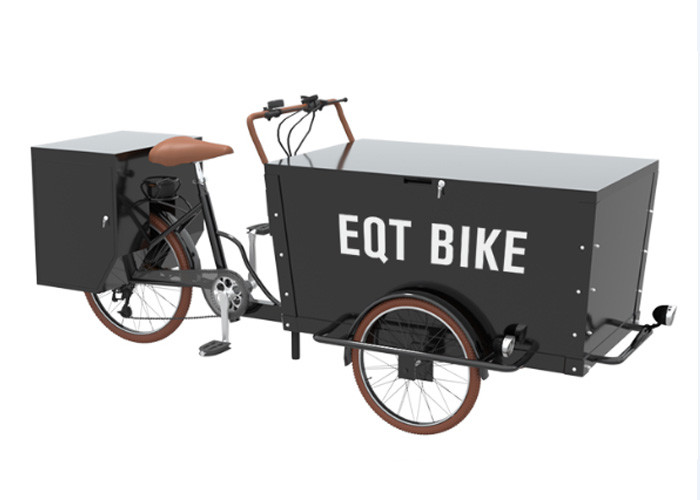 Khả năng chịu tải cao 3 bánh xe đạp chở hàng với hộp chính lớn hơn và thùng chứa
