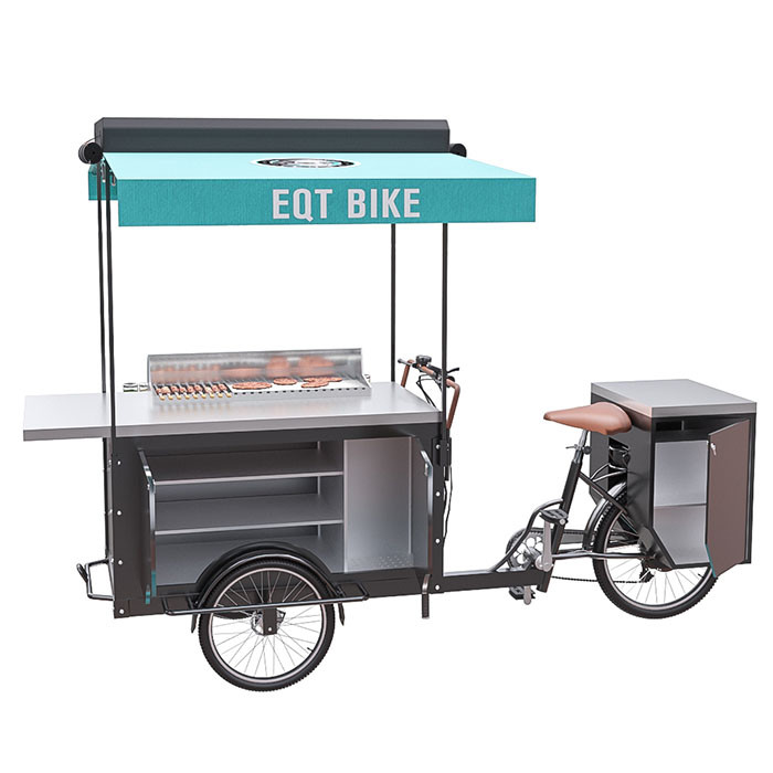 Thiết kế mới Hộp thép không gỉ BBQ giỏ nướng thịt nướng ngoài trời xe đạp thực phẩm