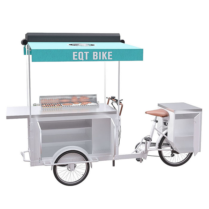 Xe đạp thực phẩm BBQ chịu nhiệt độ cao Dễ dàng vệ sinh với kho lớn