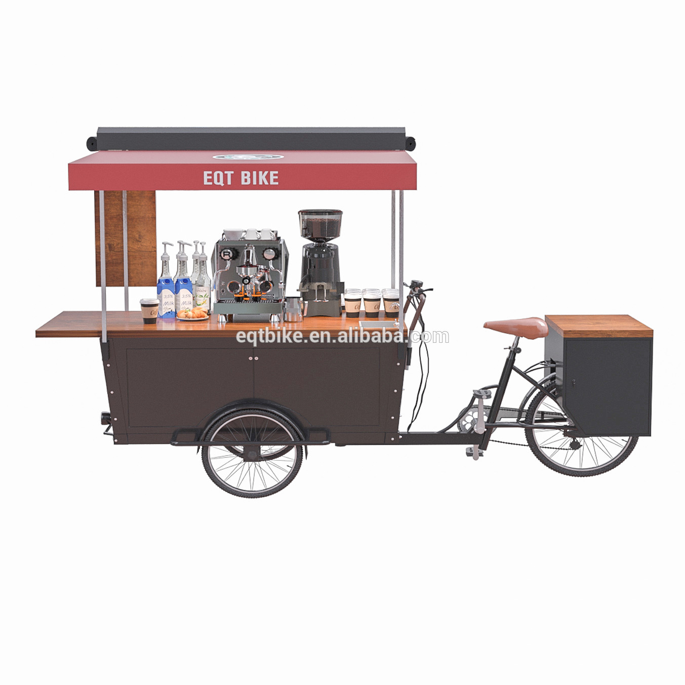 25 ° Leo núi Anti Fouling 300KG Xe đạp chở hàng cà phê tự động