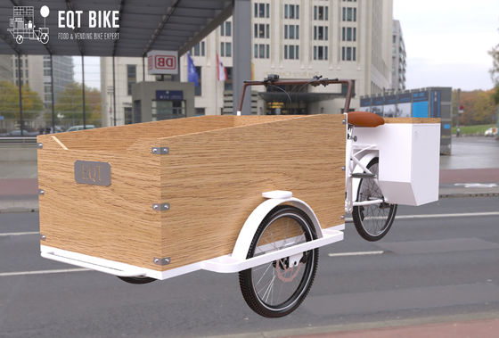 Cấu trúc hộp Xe đạp chở hàng phong cách Hà Lan Xe ba bánh chở hàng bằng điện chống gỉ